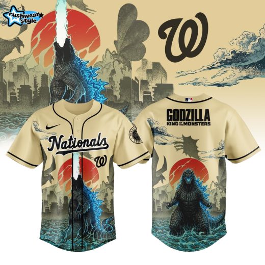 Washington Nationals Special Godzilla The King of Monsters Limited Edition Jersey