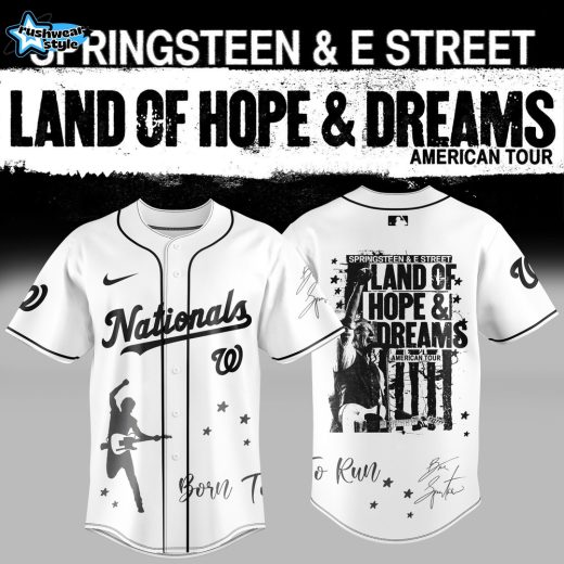 Washington Nationals x Bruce Springsteen & The E Street Band Land of Hope and Dreams Tour Limited Jersey