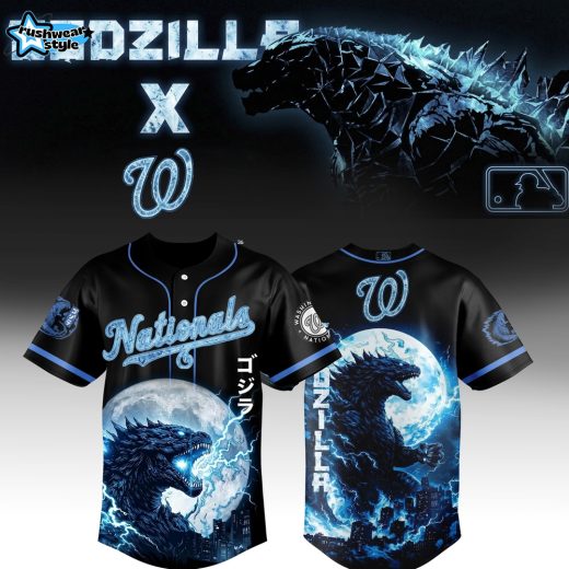 Washington Nationals x Godzilla Legendary Jersey Black Limited Edition 2026