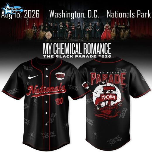 Washington Nationals x My Chemical Romance Black Parade 2026 Special Jersey