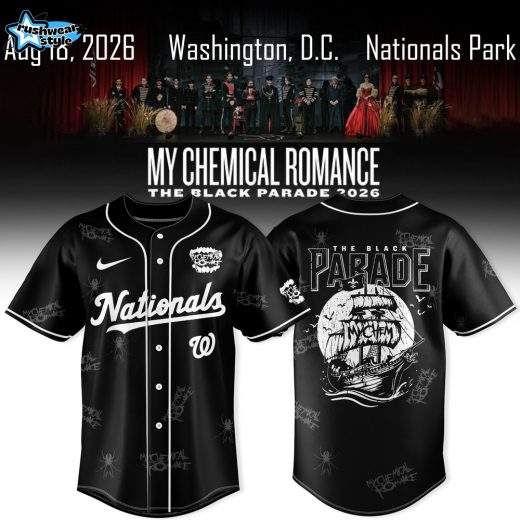 Washington Nationals x My Chemical Romance The Black Parade 2026 Limited Jersey Collection