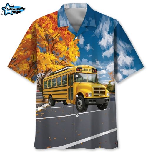 You Can't Scare Me I Drive A School Bus Hawaiian Shirt
