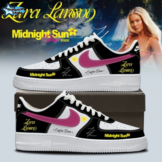 Zara Larsson ”Midnight Sun Tour” 2026 Limited Edition Signature – Black AF1 Shoes