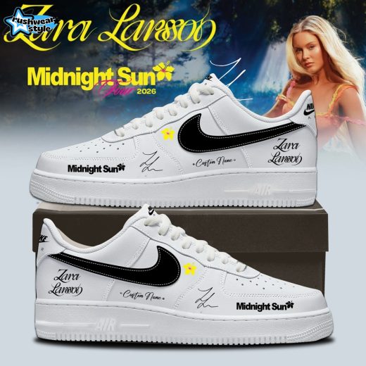 Zara Larsson ”Midnight Sun Tour” 2026 Limited Edition Signature – White AF1 Shoes