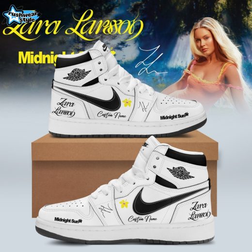 Zara Larsson ”Midnight Sun Tour” 2026 Limited Edition Signature – White AJ1 Shoes